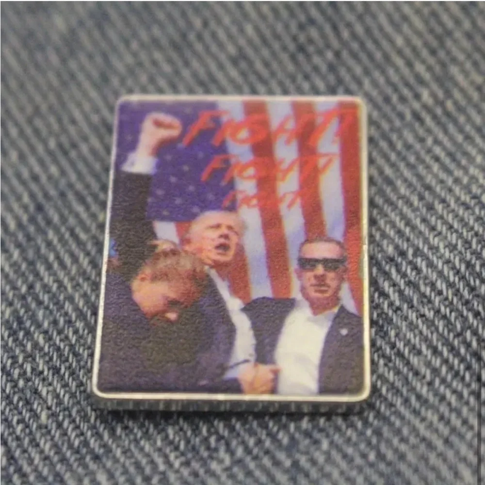 3/$25 Fight, Fight, Fight Donald J. Trump Unisex Political Pin